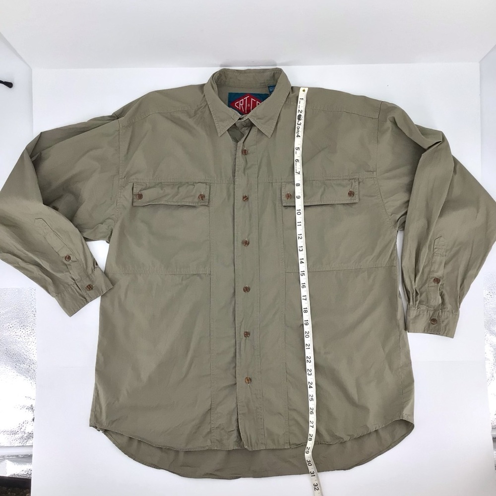 Vintage CRT & Co Men's Long Sleeve Button Down Shirt Size Large